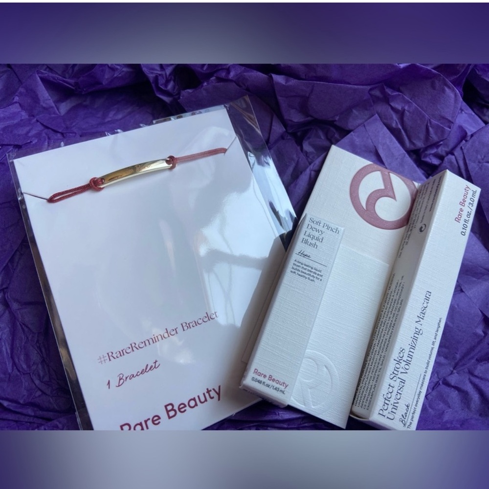 NWT I AM RARE bracelet x Rare Beauty samples